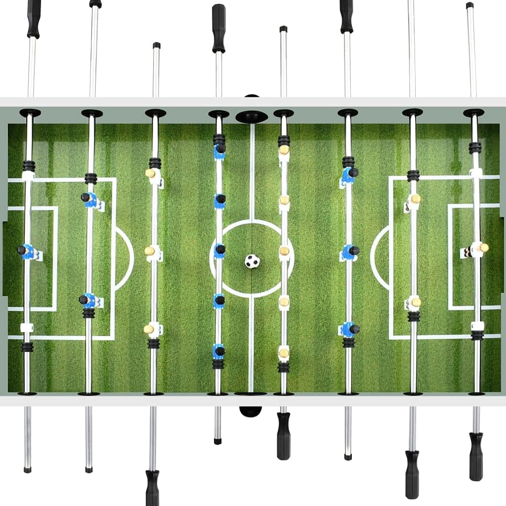 Willood Futbolín Sobremesa Habitación Salón Sala de Estar Diversión Doméstica Comercial Robusto Blanco 60 kg 140x74,5x87,5 cm