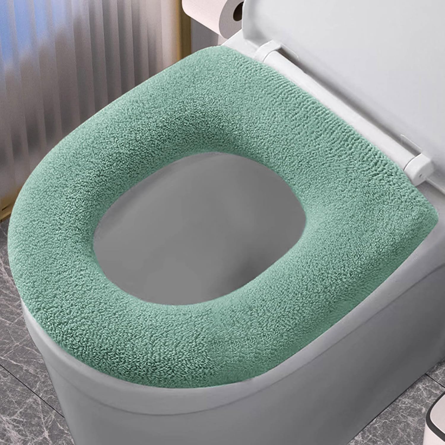Amazon Toilet Seat Cover, Toilet Seat Mat, 便座カバー 便座シート O型 U型 V型便座対応 トイレカバー べんざシート 洗浄暖房型兼用 厚手