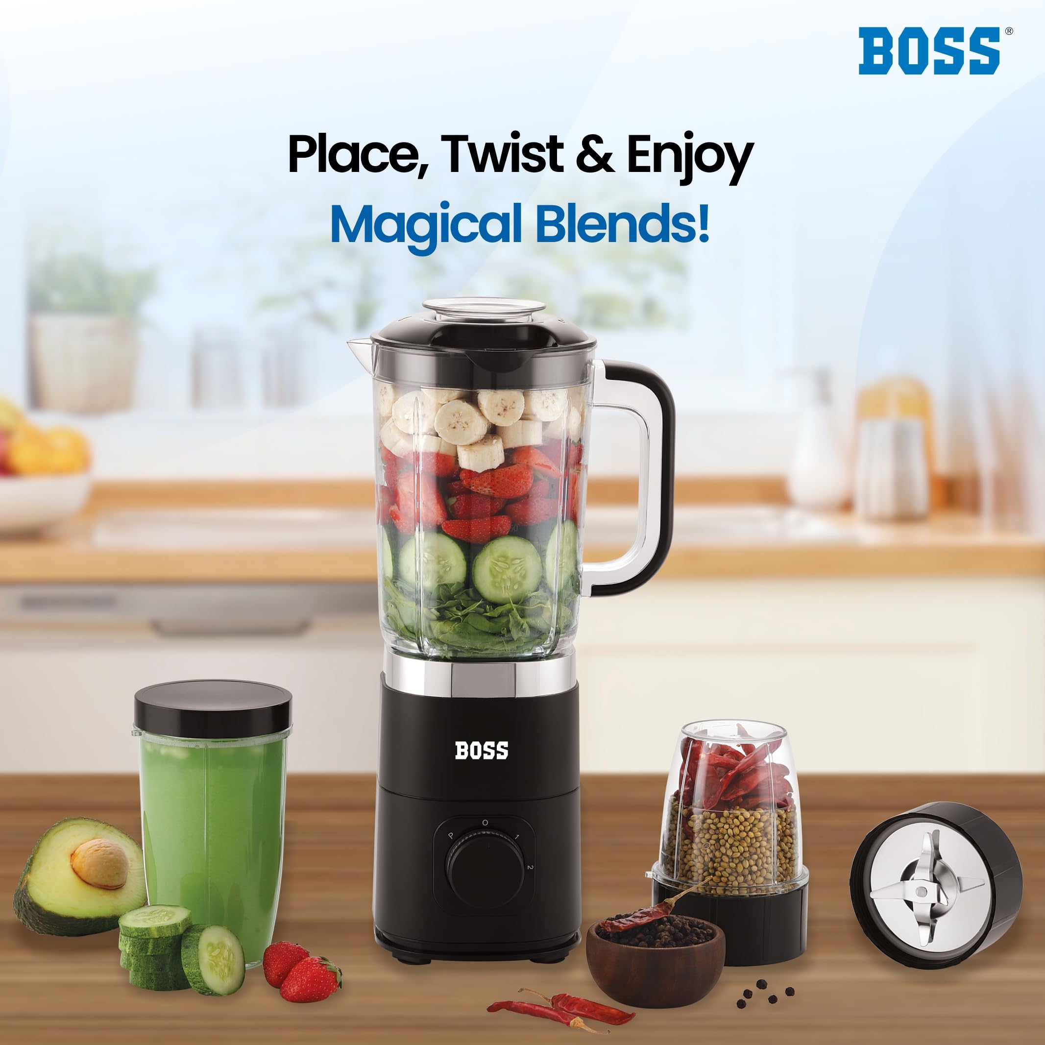 BOSS Nutri Neo Juicer Mixer - 800W, 3 Jars FREE SHIPPING -5 BOSS Nutri Neo Juicer Mixer - 800W, 3 Jars FREE SHIPPING -5