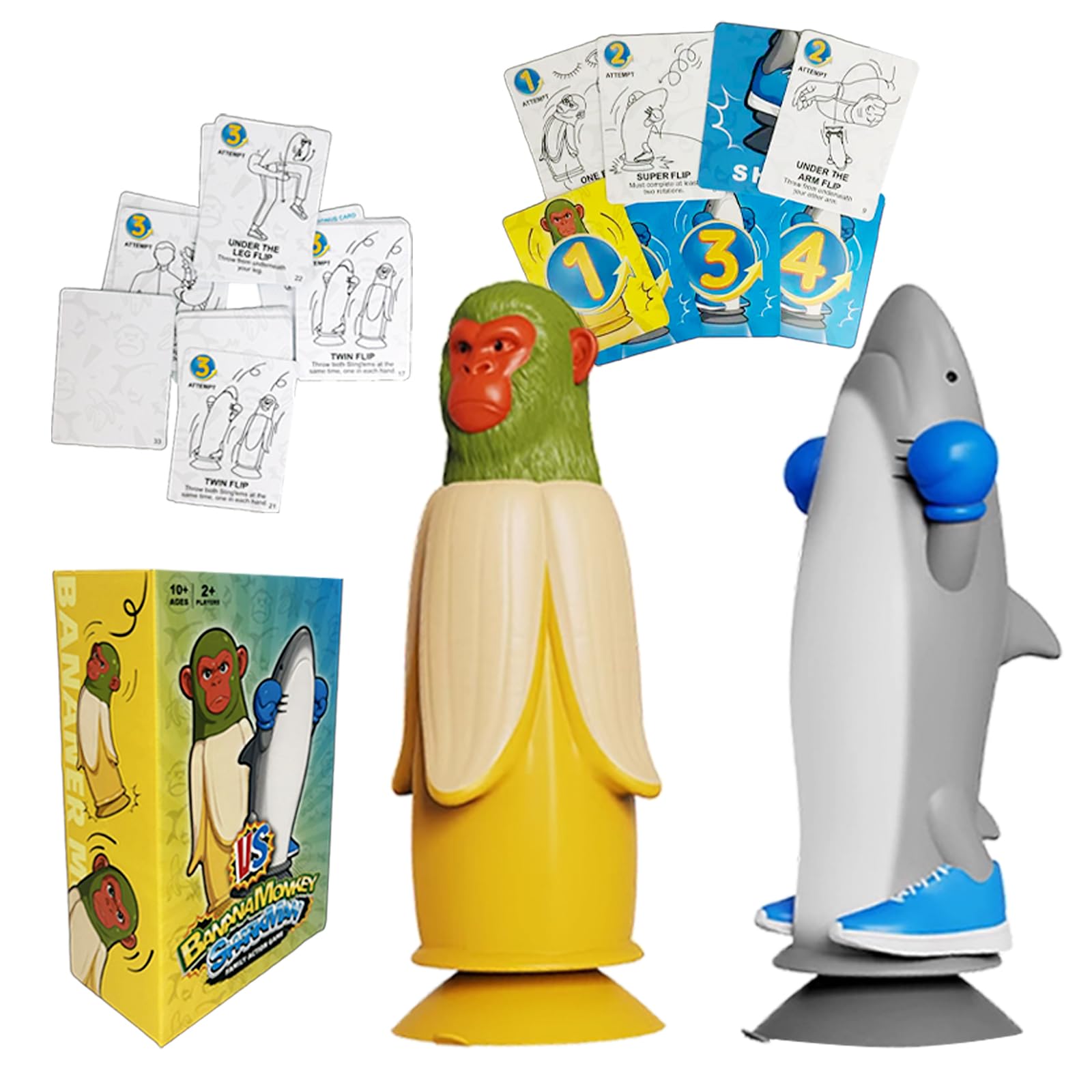 Juego de Desafío Flip, Italian Brainrot, Tralalero Tralala VS Chimpanzini Bananini, Juegos de Mesa Familiar, Juego de Fiesta de Desafíos para Adultos, Desafío Flip