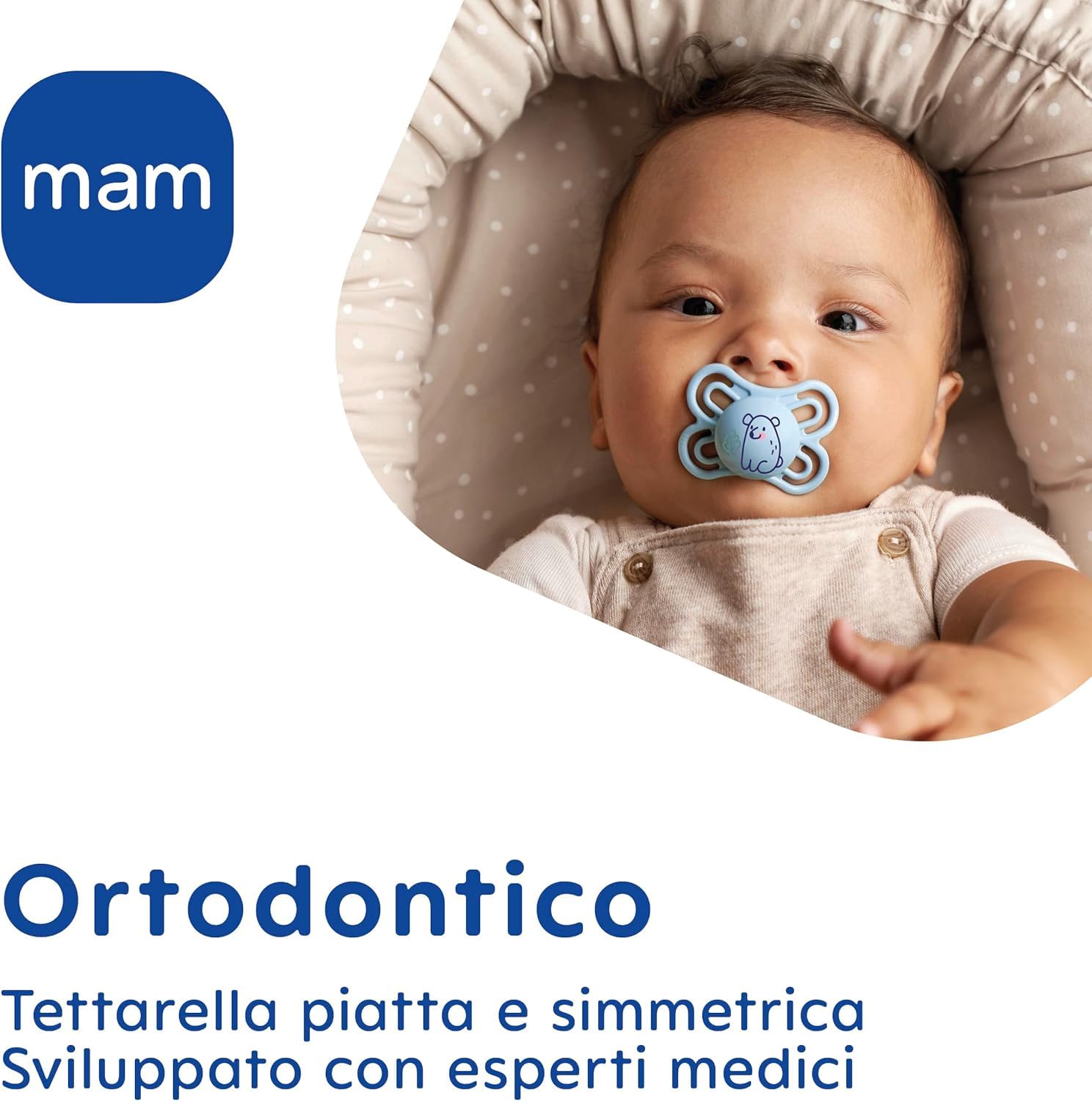 MAM Original Succhietto 16+ Mesi (Set da 2), Ciuccio MAM 16 36 mesi silicone con tettarella ortodontica, Kit da 2 accessori neonato con pratico porta ciuccio sterilizzatore, Azzurro/Blu - 3