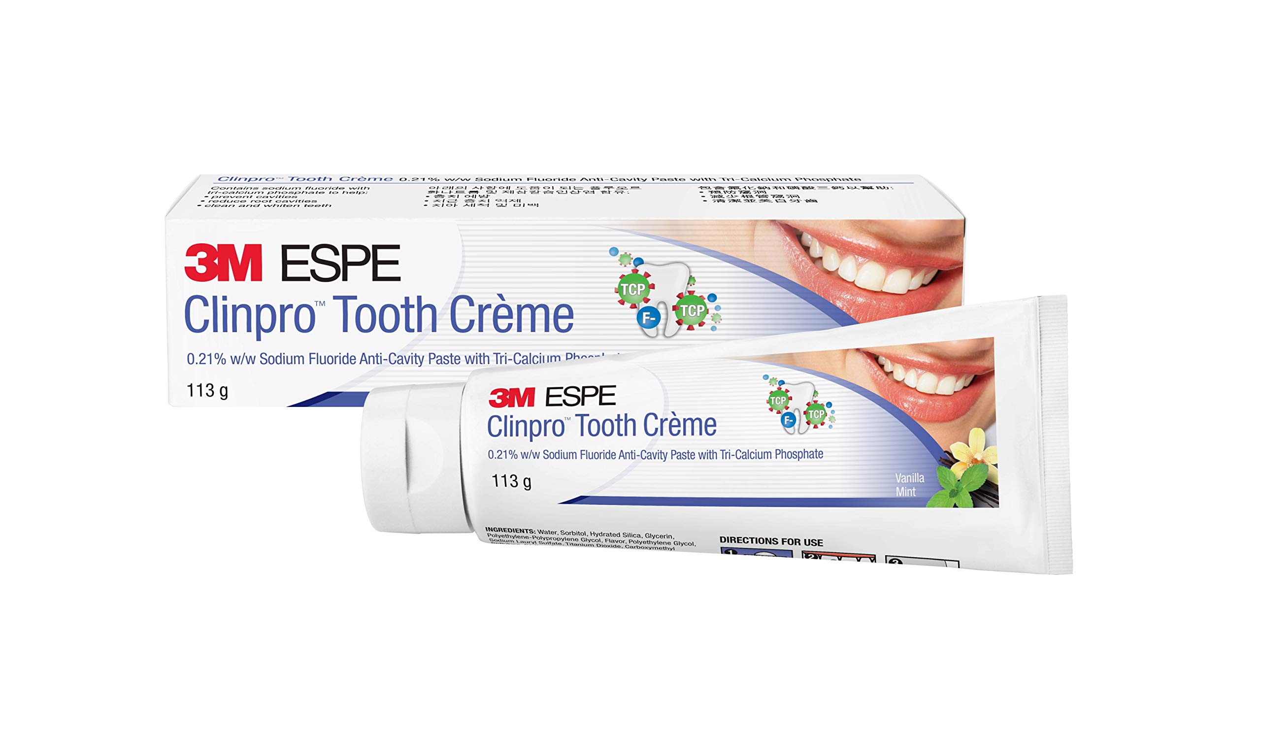Clinpro 3M Littman Tooth Creme Naf Anticavity Toothpaste - 113 G (Vanilla Mint)