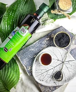 Biohayah Ethiopian Black Seed Oil (Nigella Seed, Black Cumin) 100% Pure Natural Cold Pressed Immune Health Supplement Weight Loss Hair Growth Acne Skin Care 500ml