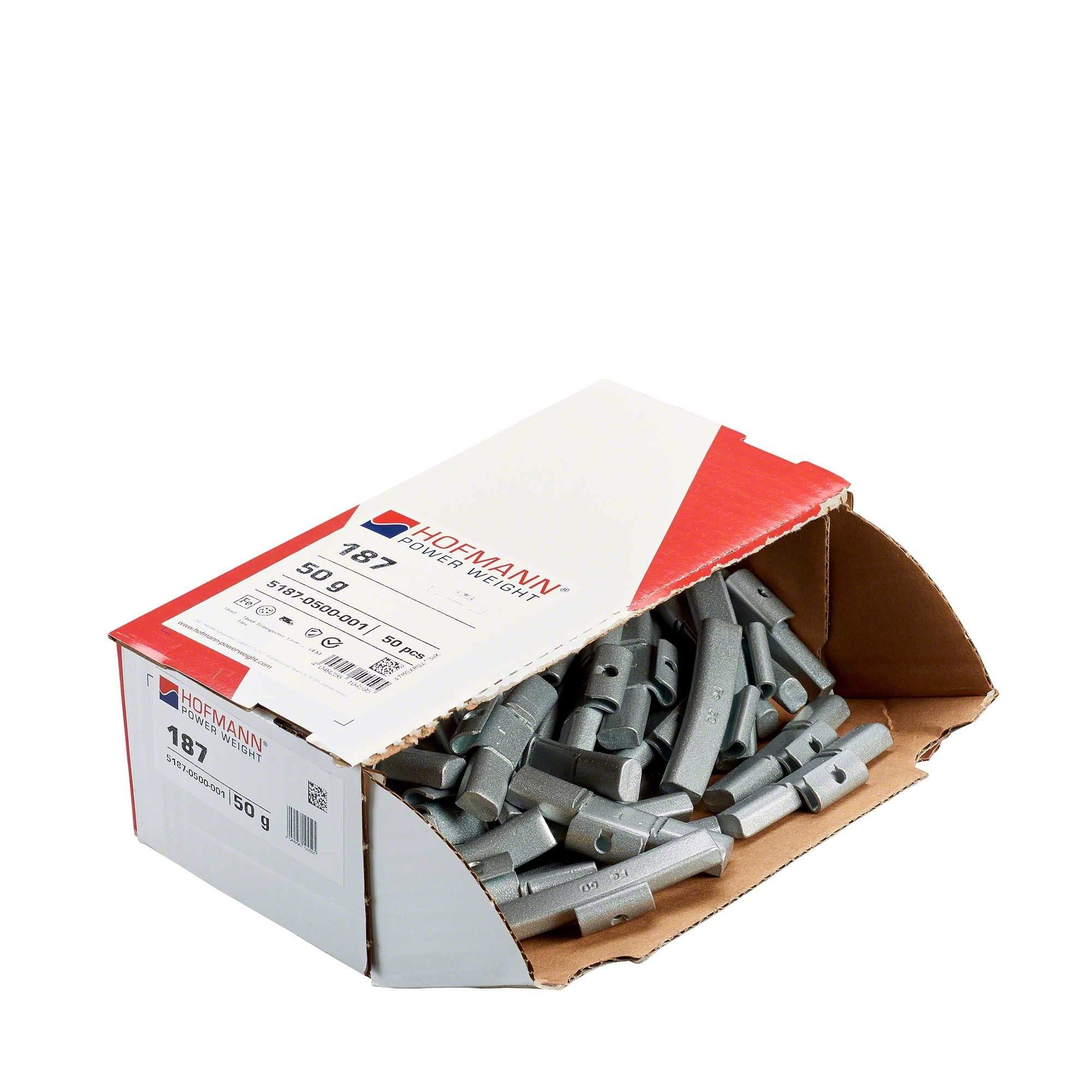 Hofmann Power Weight 50x Wuchtgewichte Stahlfelgen 50g Schlaggewichte Stahlfelgen Transporter, Auswuchtgewichte Reifen