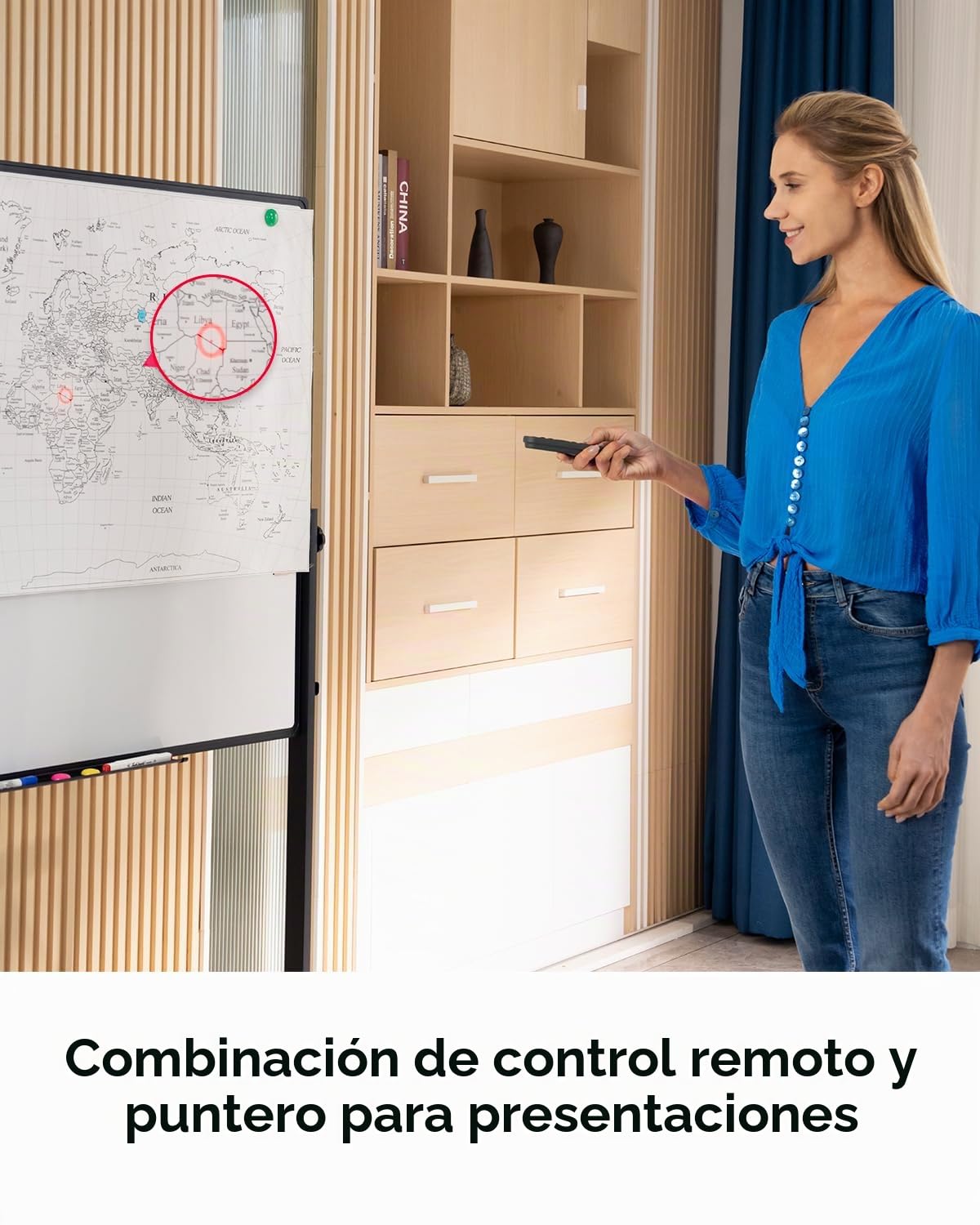 OBSBOT Tiny 2 - Mando a Distancia Inteligente para Cámara Web, Conexión Inalámbrica con Receptor USB, Control Remoto y Clic de Presentación