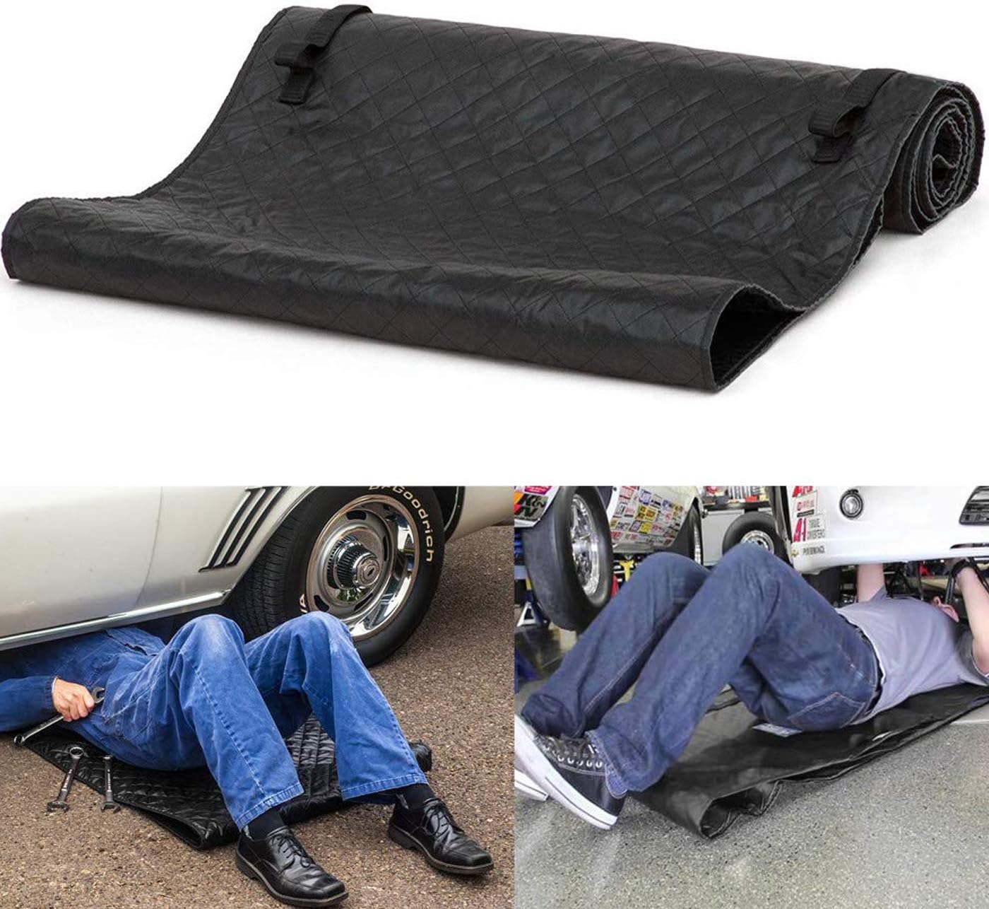 omotor Car Creeper Mat, Black Moving Rolling Crawling Pad for Garage Floor Household, Auto Repair and Maintenance Carpet, Zero Ground Auto Mechanics Repair Mat Repairing Tools : Automotive
