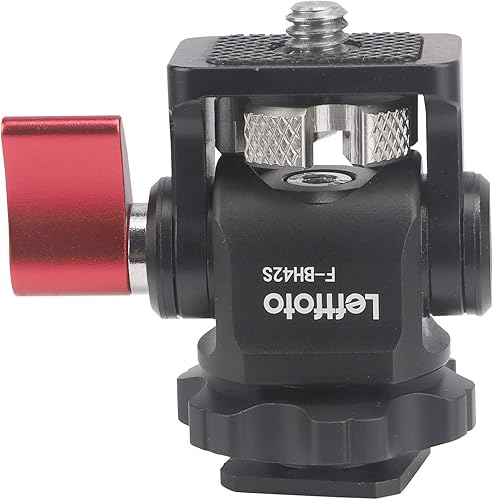 Miniatura 3 de Soporte de monitor ajustable Soporte de monitor de cámara con adaptador de zapata caliente para cámara, jaula de conejo, estabilizador de monitor,