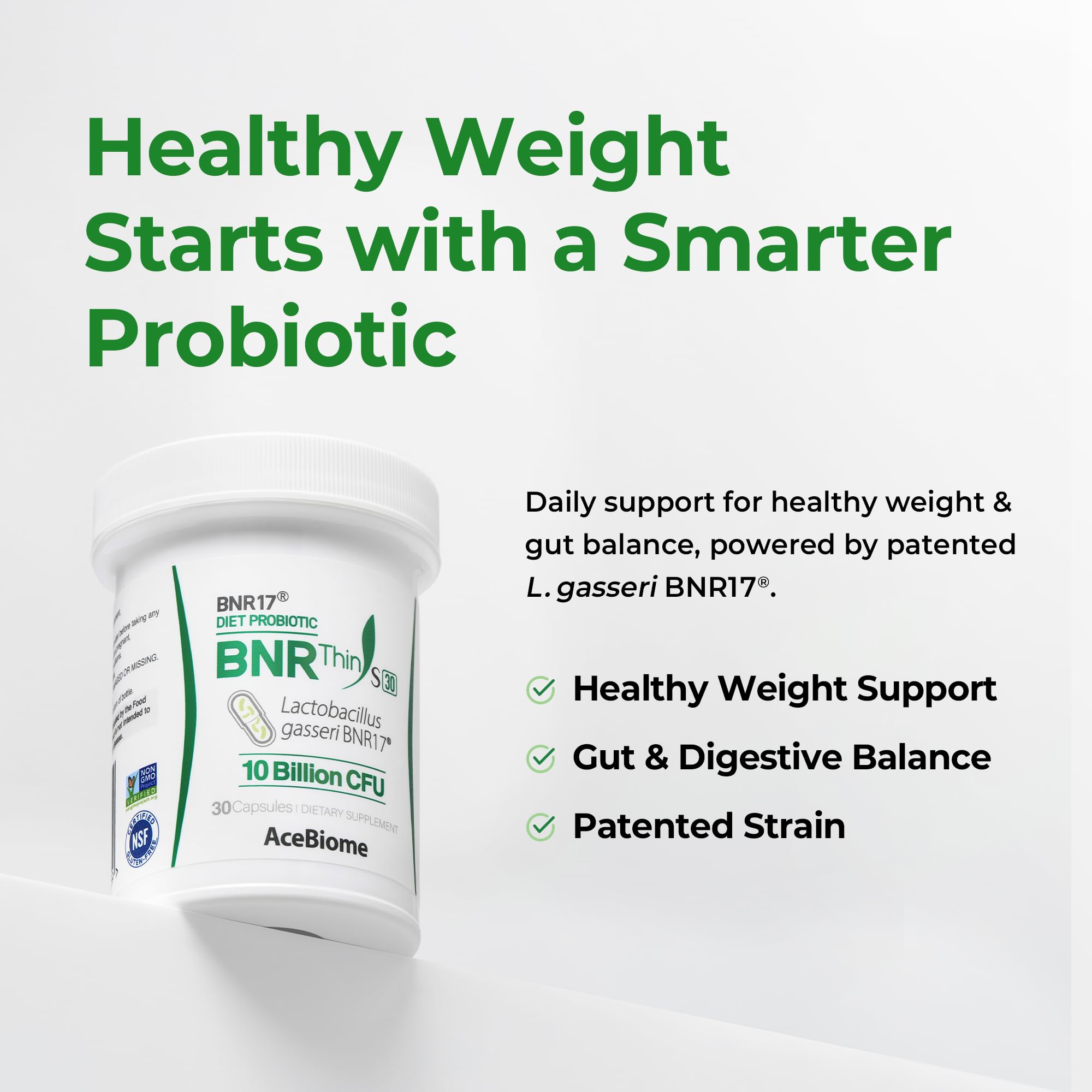 BNRThin S30, Lactobacillus Gasseri BNR17, 10 Billion CFU Guaranteed, 30Capsules — Amazon image 2