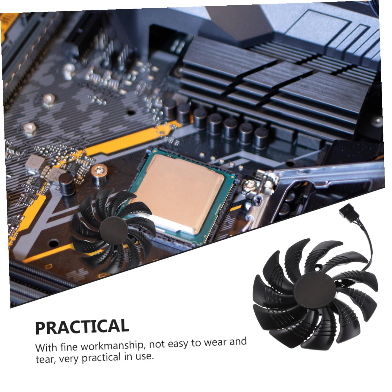 Uonlytech 3pcs Gaming Graphics Card Replacement Fan Cooling for Enhanced Performance Compatible and Design