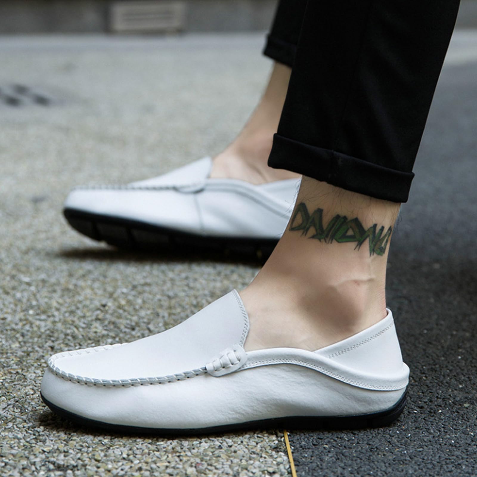 Mocasines Convertibles Hombre talón Plegable Slip-on