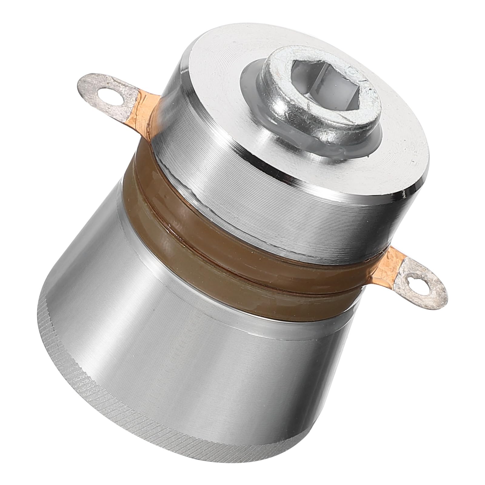 2 Pezzi Testina Vibrante Piezoelettrica 40 Khz 50 W Trasduttore a Basso Rumore per Pulitore ad Ultrasuoni, Ricambio Compatto per Riparazione Laboratorio e Uso Domestico