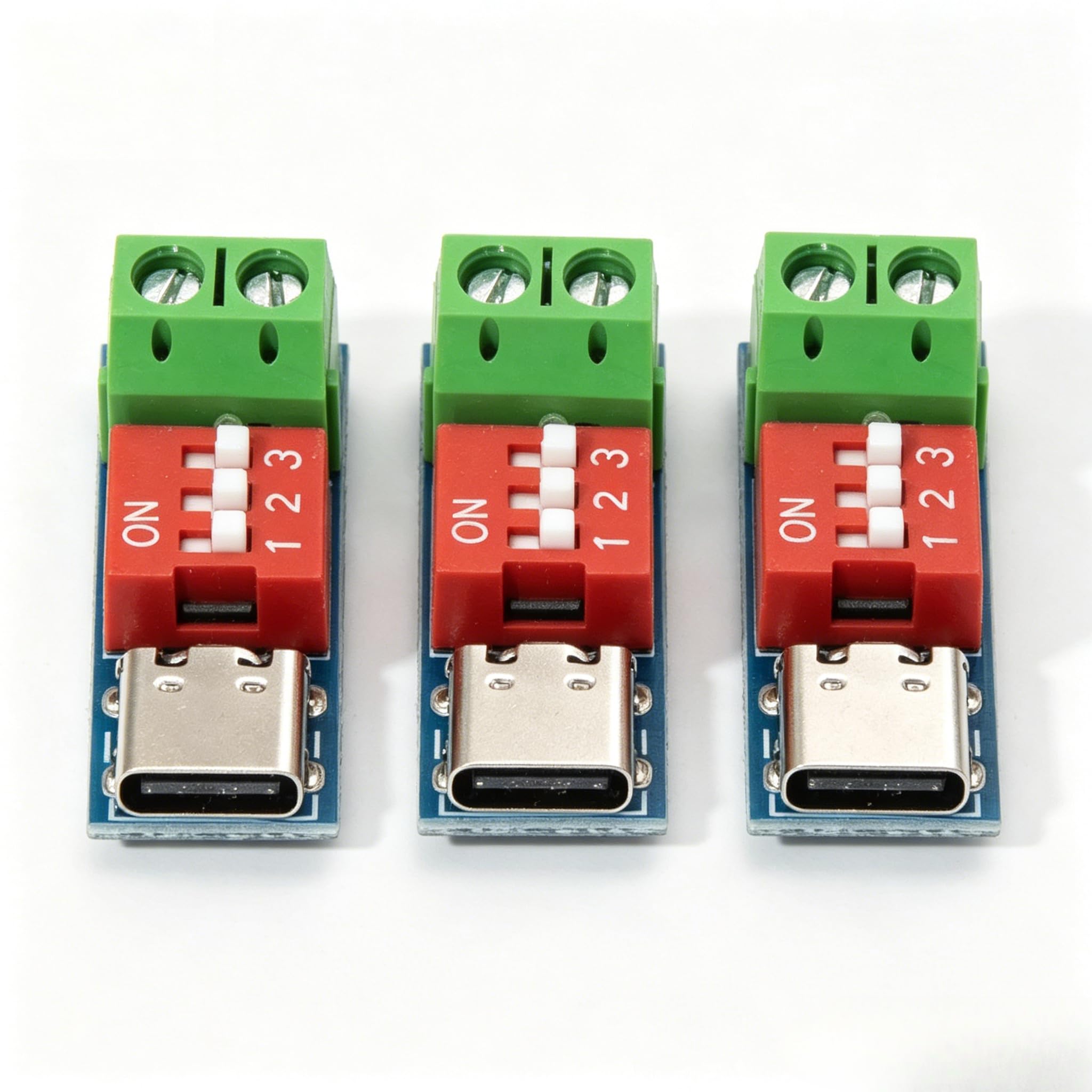 Moduł USB-C PD/QC, 3 sztuki, USB typu C do 5 V, 9 V, 12 V, 20 V, moduł boost, USB-C PD, regulowane napięcie, adapter Power Trigger