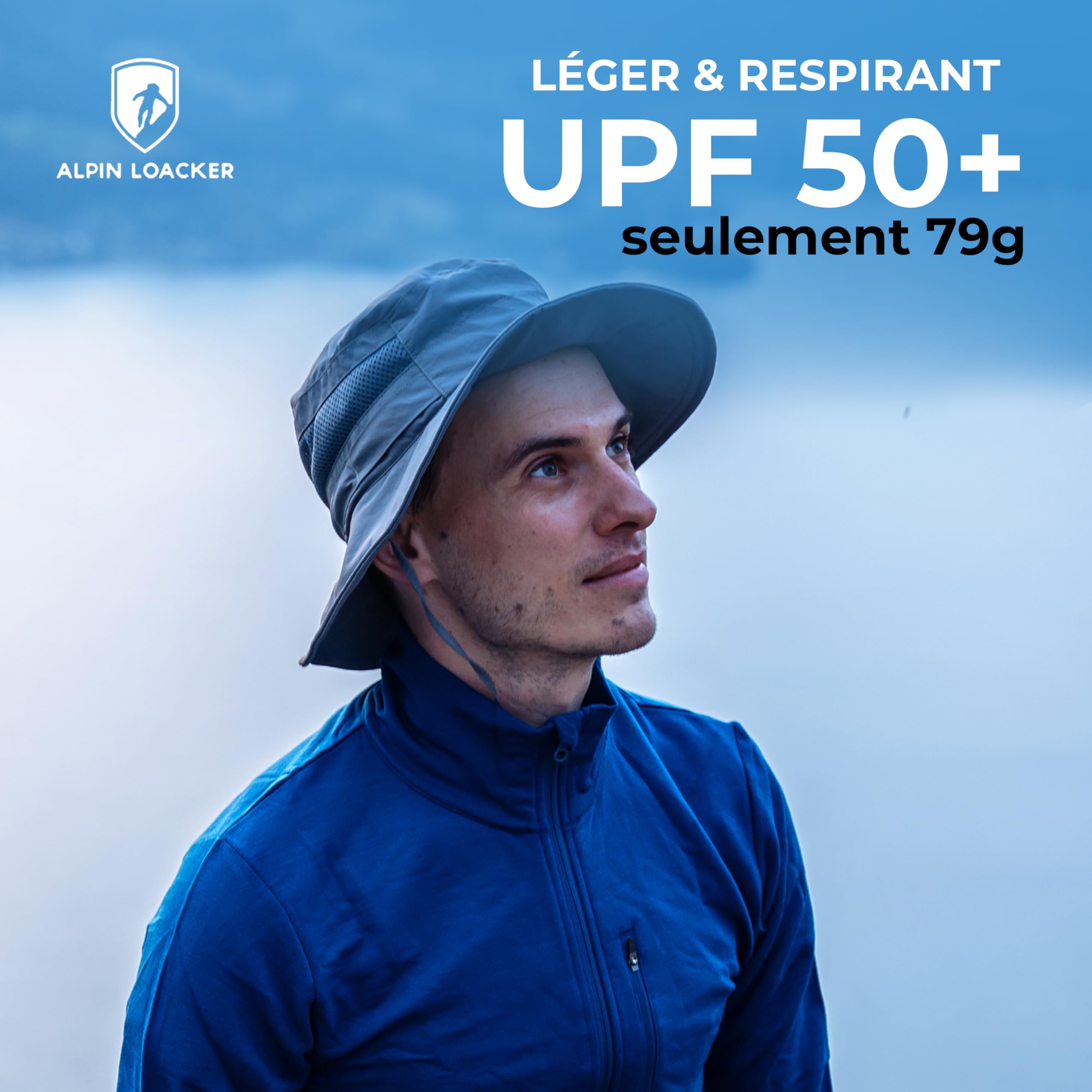 ALPIN LOACKER Chapeau de Soleil d'extérieur avec Protection UV de randonnée de qualité supérieure pour Les Sports de Montagne et de