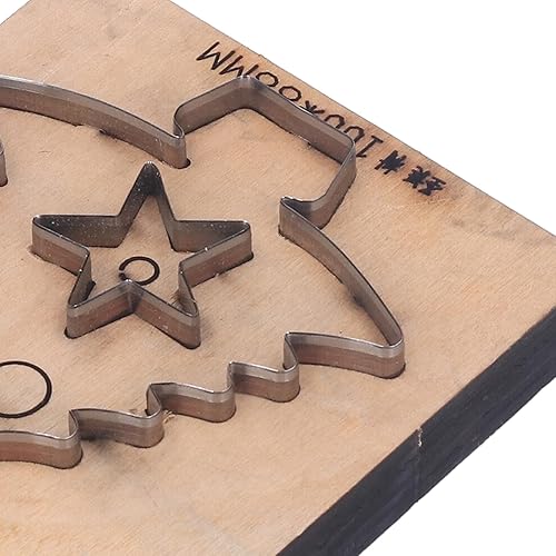 Miniatura 8 de Molde de troquelado de cuero Casos de abedul Juego de punzones de agujero Molde de corte a mano Árbol de aleación de árbol de acero Molde