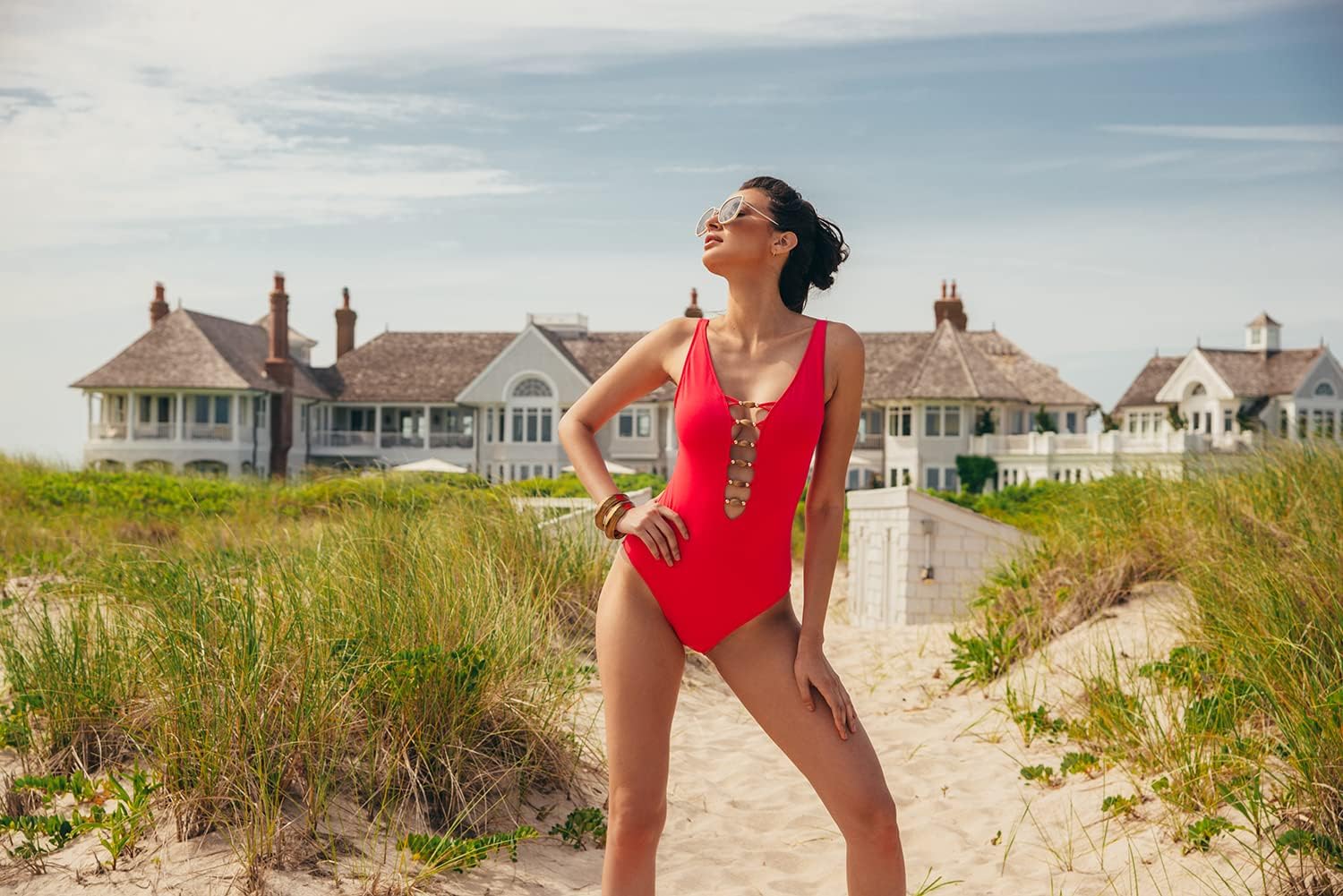 Bleu Rod Beattie Paradise Found Lace Down Over-The-Shoulder Mio - Image 4