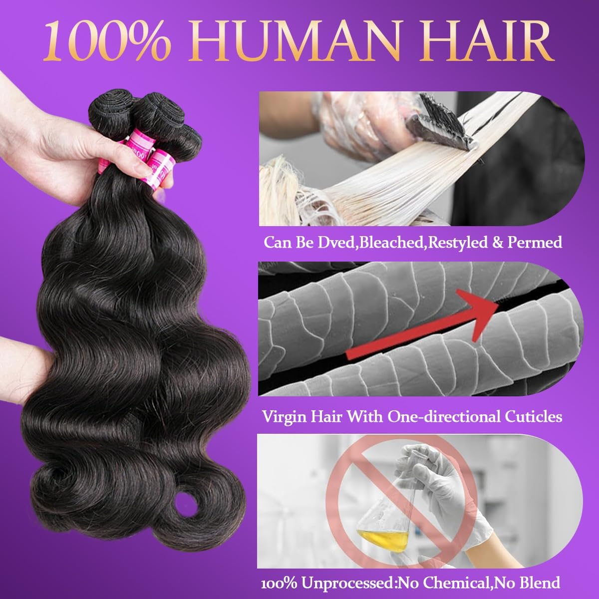 12A Human Hair Bundles with Closure 20 22 24+18 Inch Body Wave Bundles with 4x4 HD Lace Closure 100% Unprocessed Brazilian Human Hair Extensions 3 Bundles with Closure Human Hair Weave Natural Black