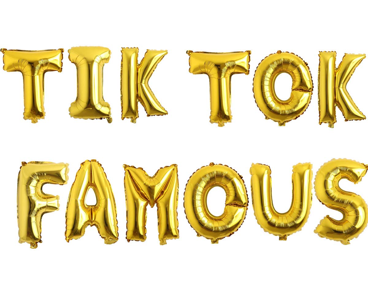Buy Rose&Woodlove TIK Tok Famous Balloon Banner for TIK Tok Party