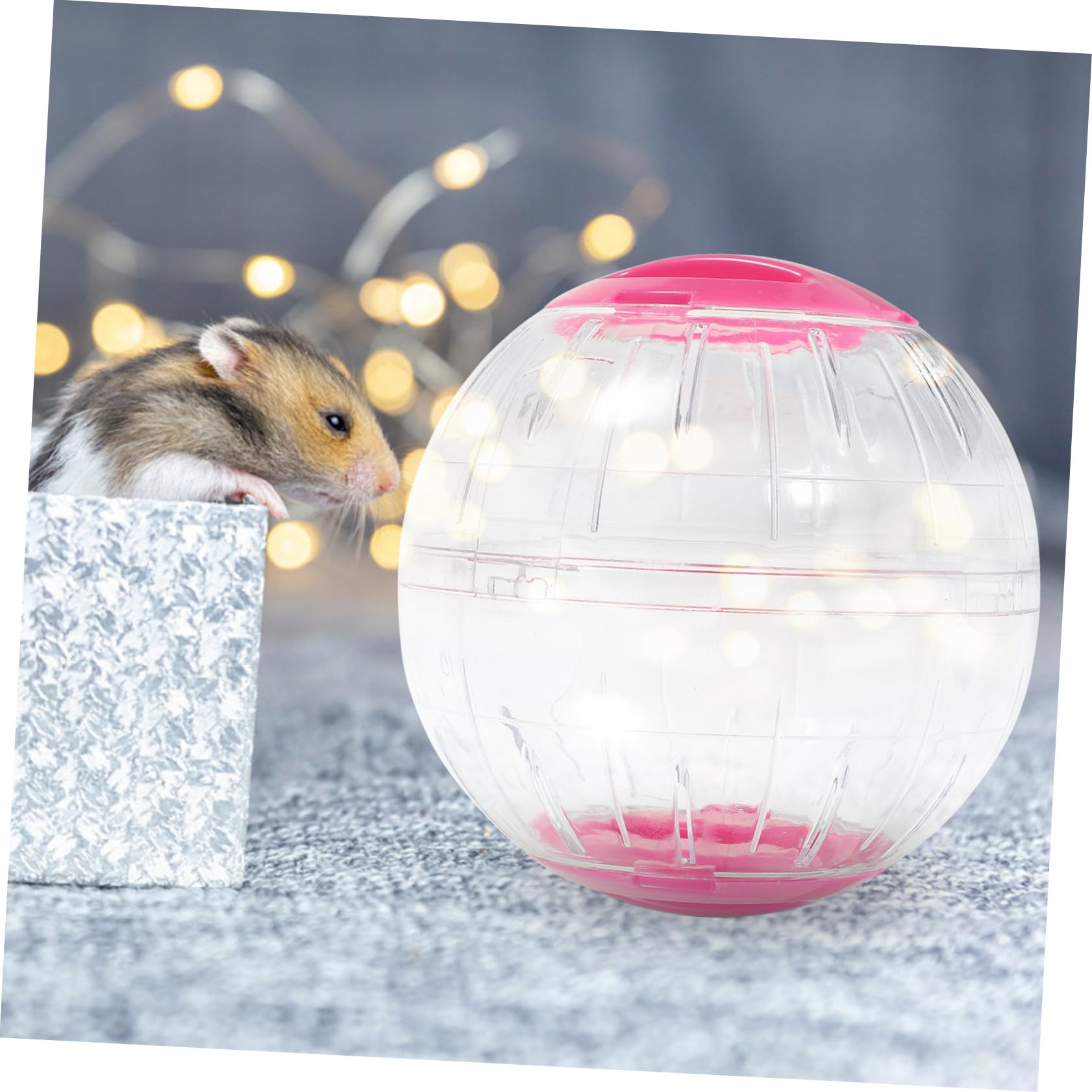 BESPORTBLE 4pièces Roue Exercice Transparente pour Hamsters Roue De Course Silencieuse pour Petits Animaux Jouet Activité pour Rongeurs Compatible avec Gerbilles Et Souris