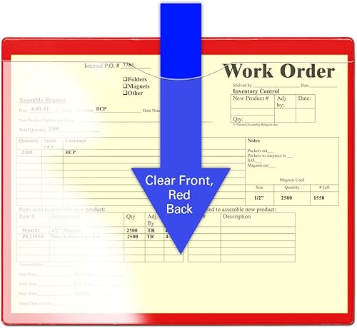 Vista 17 de StoreSMART FJ85STCM-10 - Archivador con parte trasera magnética, 10 unidades, plástico transparente, resistente, resistente