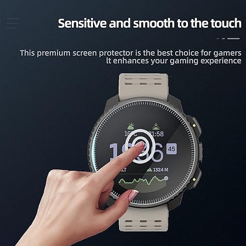 Miniatura 4 de Lamshaw Protector de pantalla compatible con Fitonus Smart Watch, 3 unidades Película protectora de pantalla de vidrio templado 9H compatible con