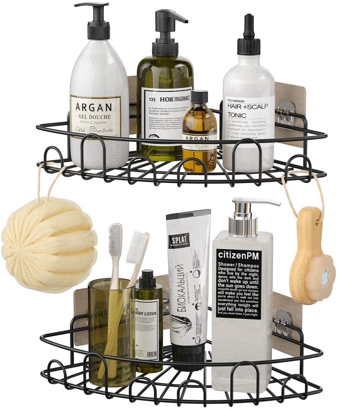 iSTAR GI Steel Self-Adhesive Multipurpose Bathroom Corner/Kitchen Corner Storage Organizer Wall Mounted Rack Shelf No Drilling Bathroom Accessories Storage Rack (Black, Pack of 1) (B0CQG24LL3) Amazon Price History, Amazon Price Tracker