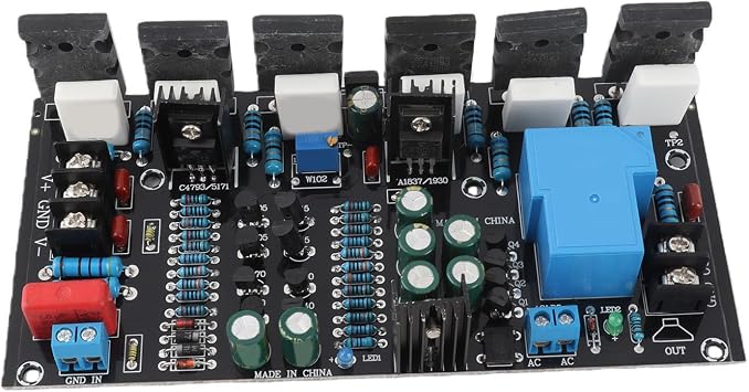 300W Single Channel Audio Amplifier Board - HiFi Power Amplifier Module with DC 20-90V Input, PCB Mount Design for DIY Audio Projects