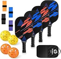Vista 11 de niupipo Pickleball Paddles Set of 2 or 4, USAPA Approved Fiberglass Pickleball Paddle Set with Balls and Bag, Polypropylene Honeycomb Core