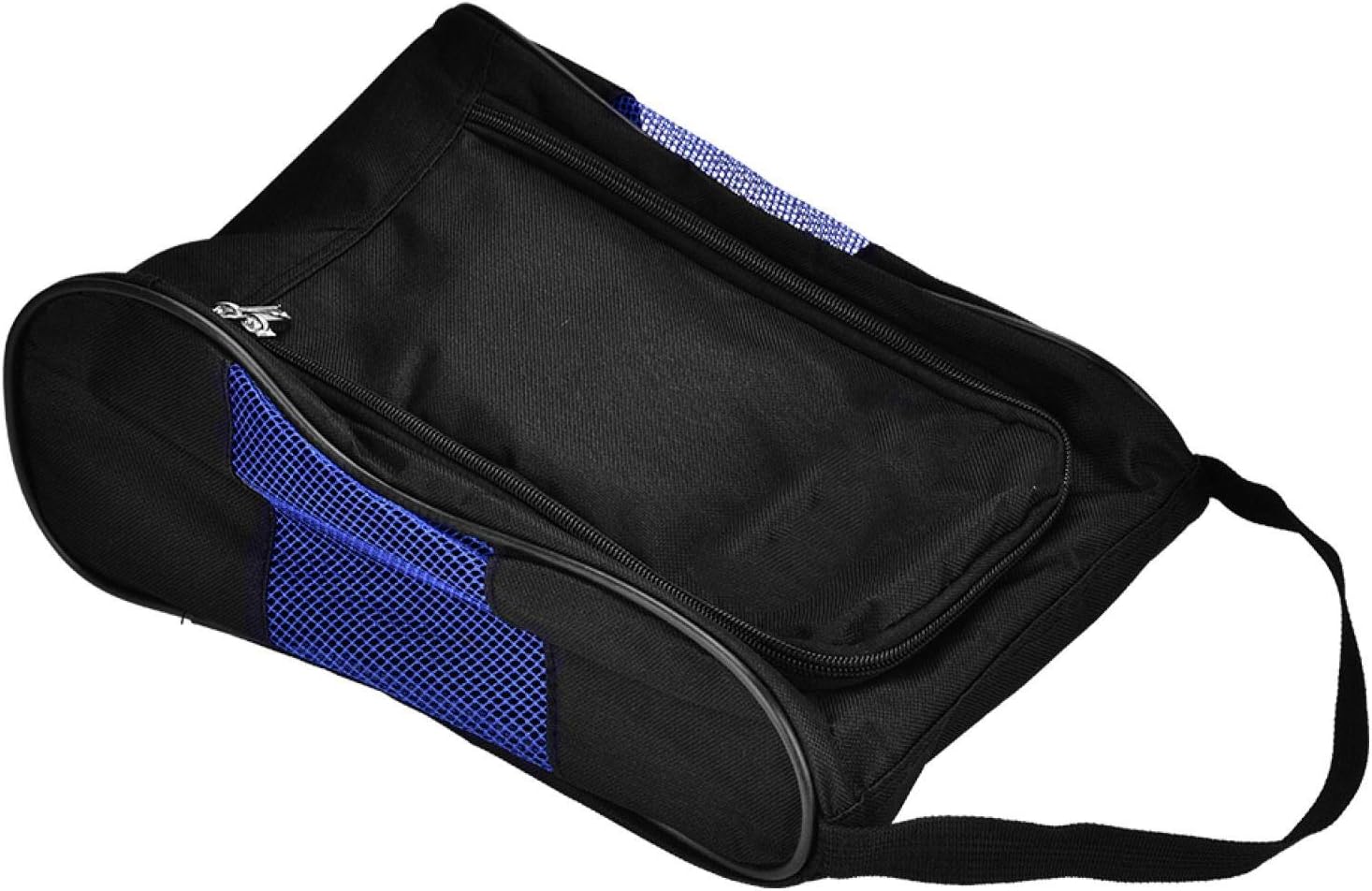 Sports Shoe Bag,Portable Breathable Shoes Bag Light and Nylon Shoes Case Pocket Pouch Storage Sports Accessory(Black blue)
