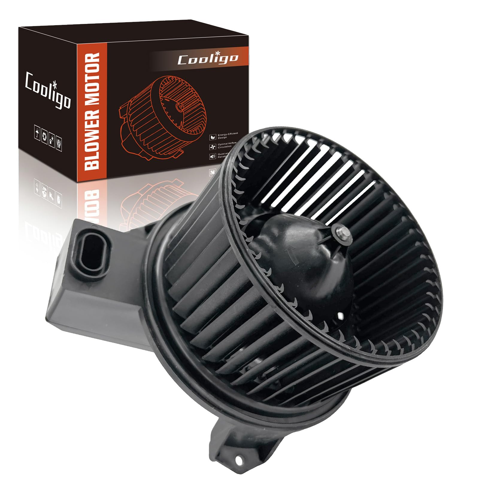 AC Heater Blower Motor with Fan 700185 Fit for Ford Mustang 2005 2006 2007 2008 2009, Blower Motor Replaces for 4R3Z19805AA, 4R3Z19834BA, 5R3Z19805A, FO3126128