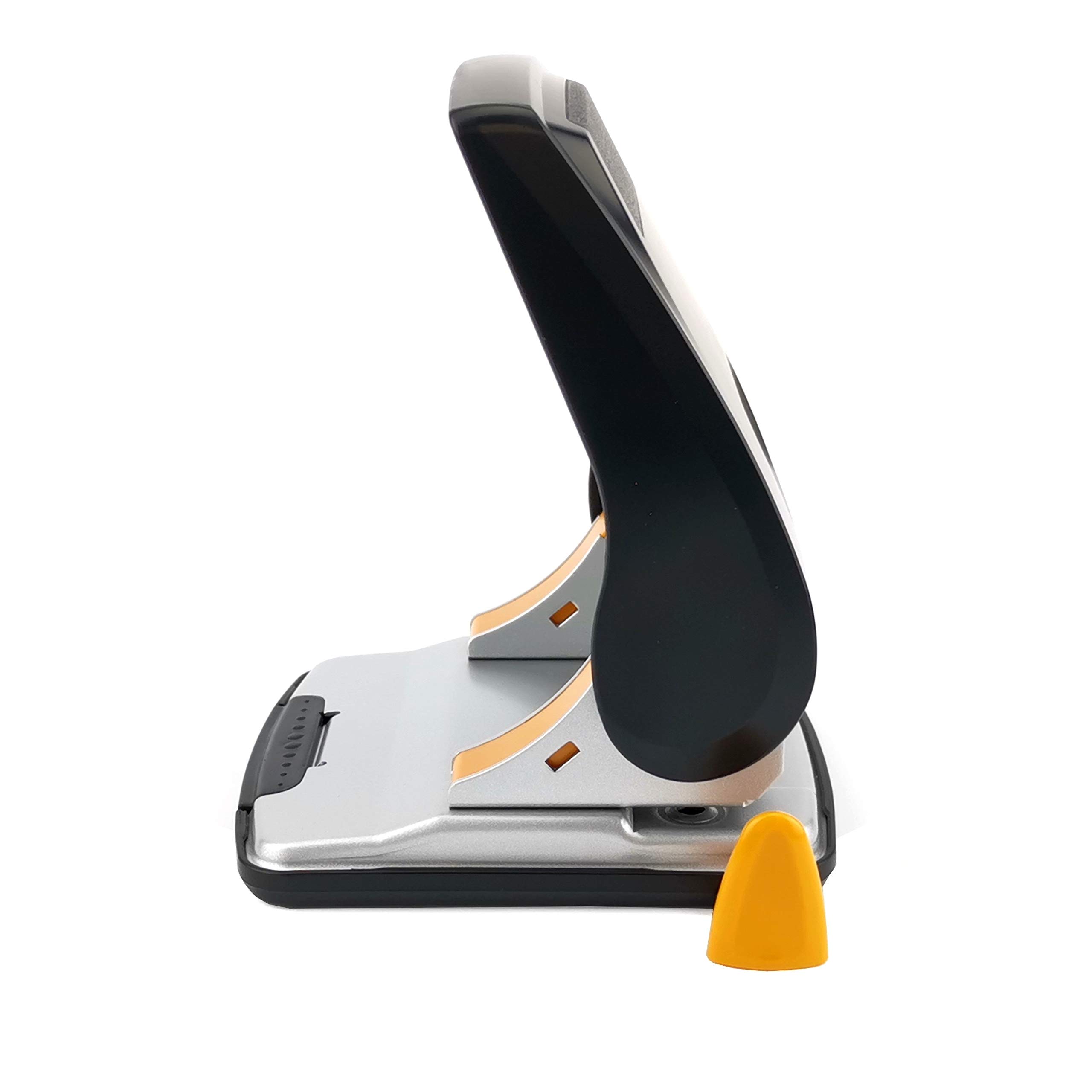 Règle Positionnement Perforatrice 6 Trous Réglable Fhioevt - Pour Formats A5 A6 A7 - Métal - Avec Marque De Positionnement - Noire Perforatrice Bureau école