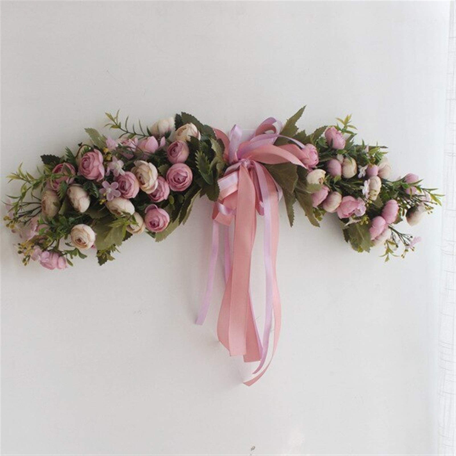 Guirlande de Noël fleurs artificielles de pivoines au style européen raffiné