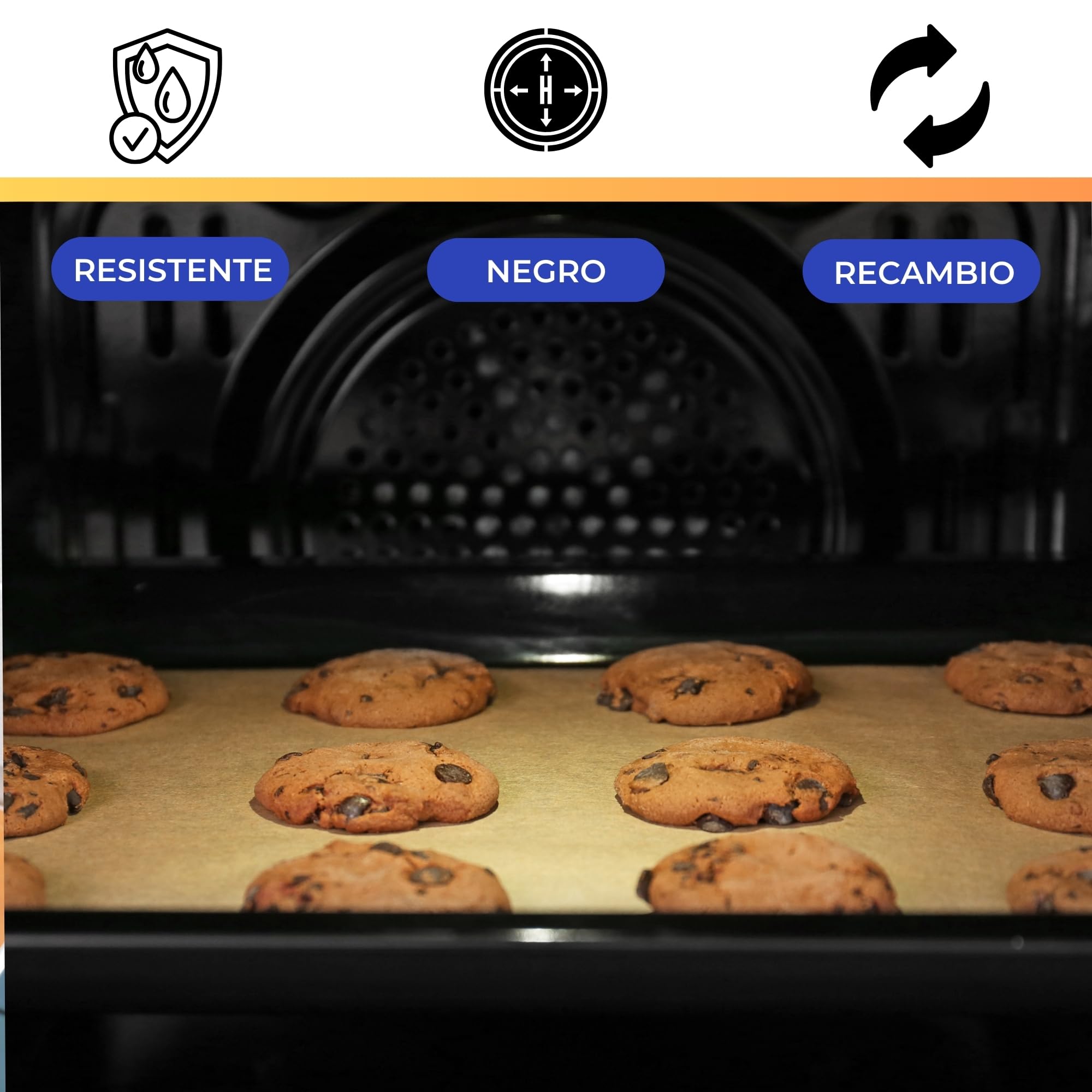 CHEFZOCO Bandeja para horno, Fuente para horno, Bandeja esmaltada Horno, Bandeja modelo 82405902, Compatible con Teka HA830, HC490, S2K, 370 mm profundo x 460 mm ancho