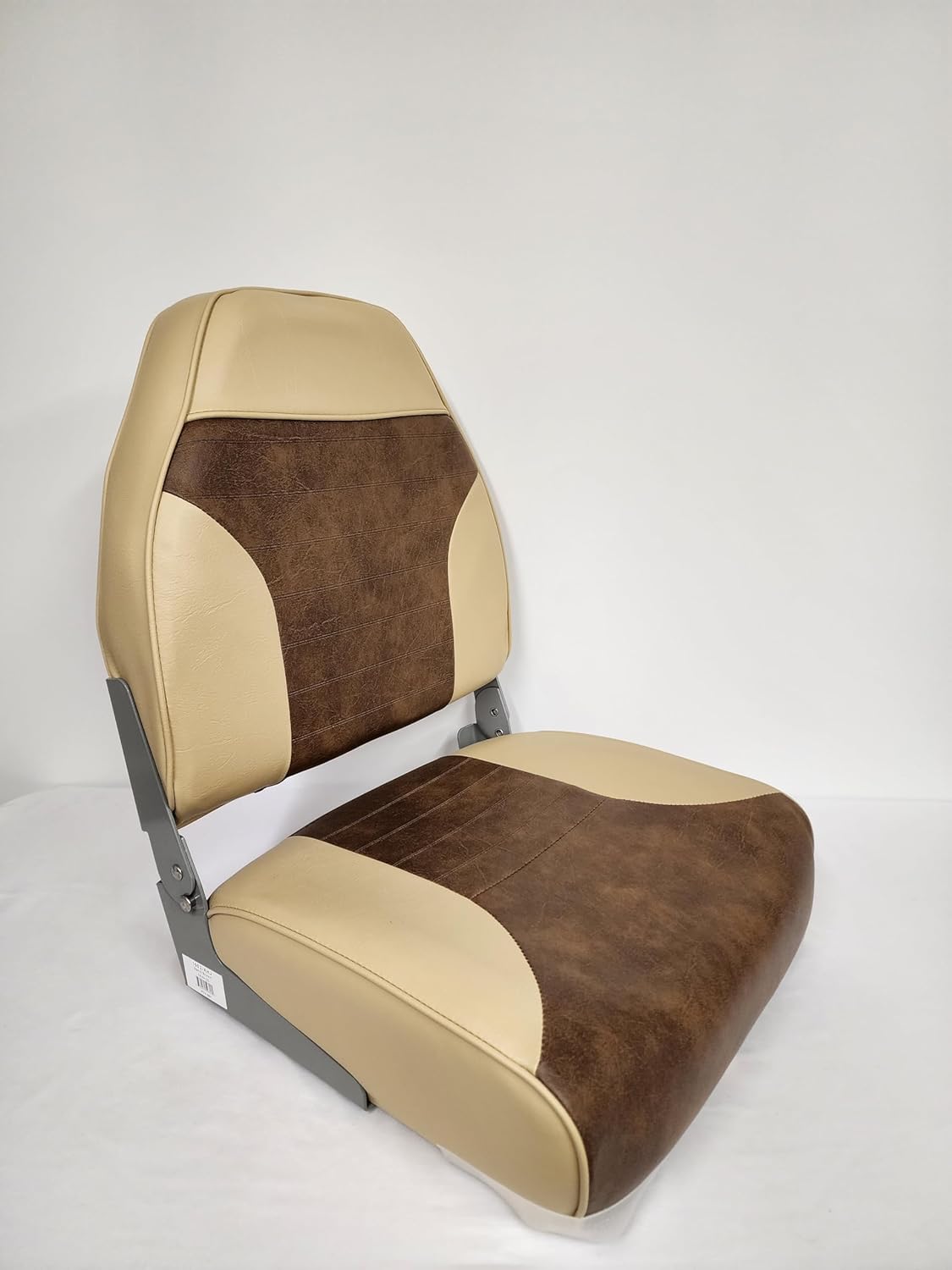 Boat Seat Fold Down High Back Sand/Brown 1002-AHJ