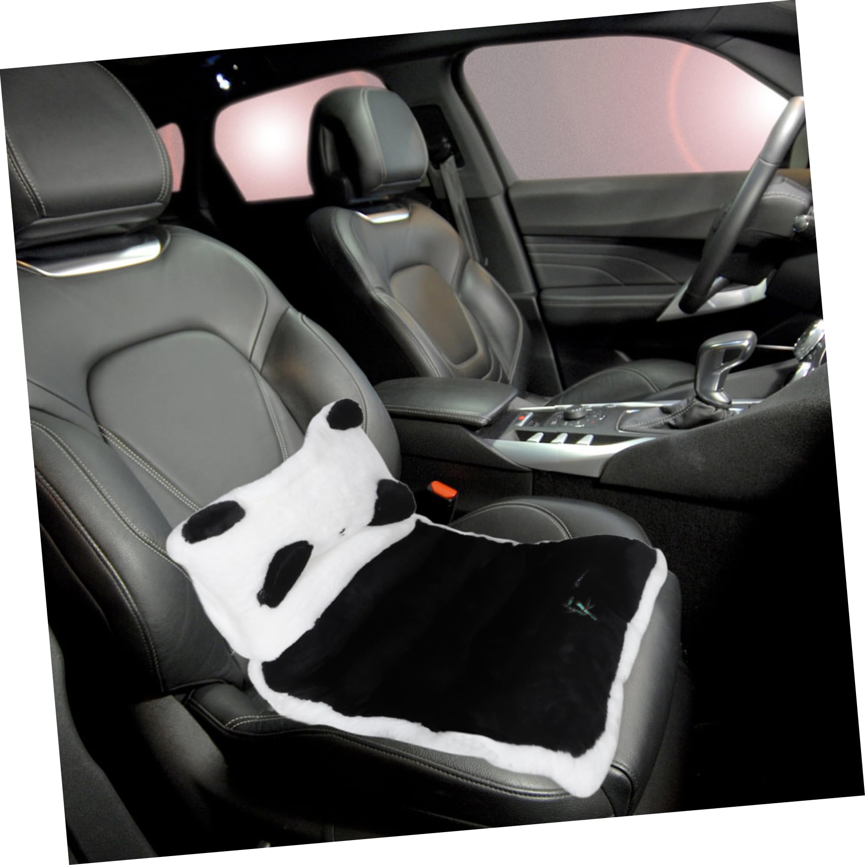MAGICLULU Gepolstertes Gartensitzkissen aus Plüsch mit Panda Design Weiches Sitzkissen für Autofahrer Geeignet als Winter Auto Zubehör für Kaltes Wetter im Innenraum