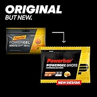 Vista 2 de Powerbar PowerGel Shots Orange 24x60g - Gomas de carbohidratos con C2MAX + Vitamina B6