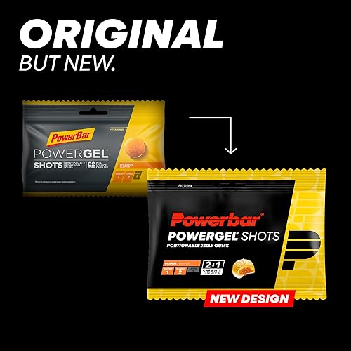 Miniatura 2 de Powerbar PowerGel Shots Orange 24x60g - Gomas de carbohidratos con C2MAX + Vitamina B6