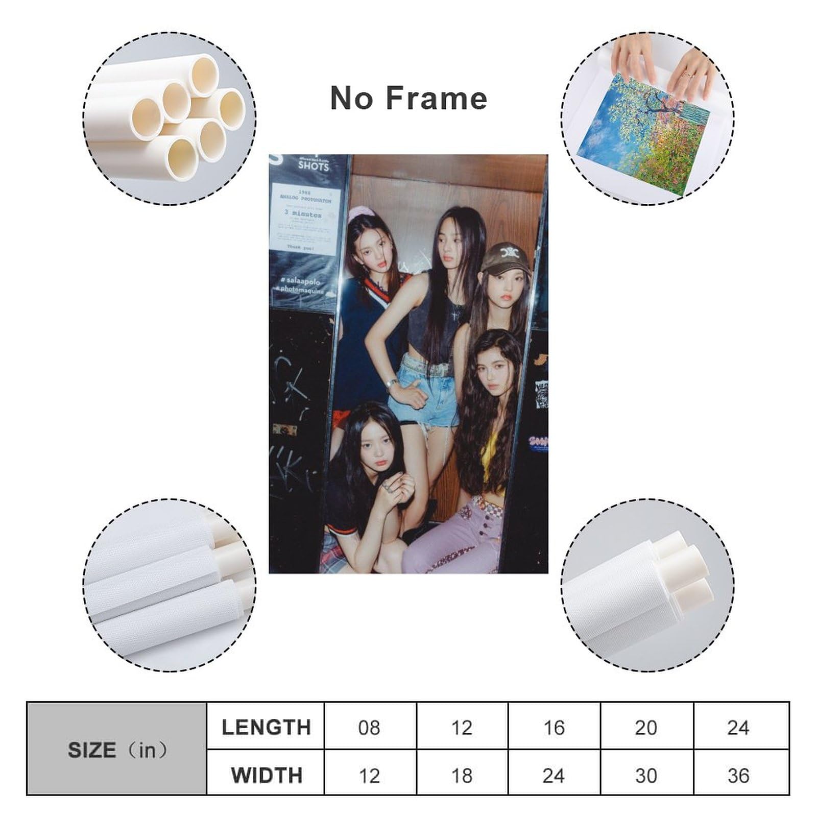 Amazon.co.jp: NewJeansセクシーな女性グループのアートポスター