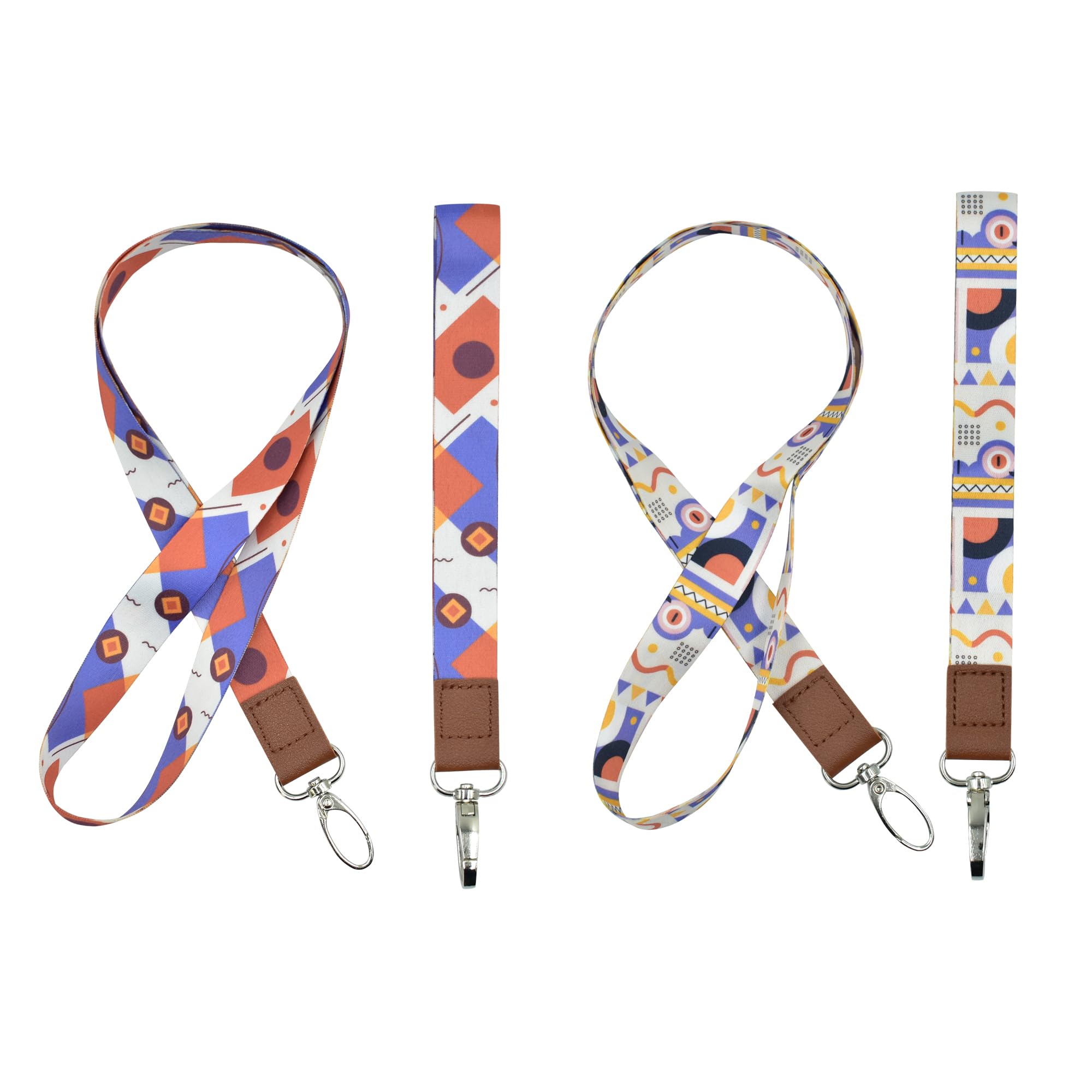 FZSECRIU 4 piezas Schlüsselband,lanyard llaves，porta tarjetas identificativas，cuelga llaves cuello，lanyard enfermera，lanyard tarjeta