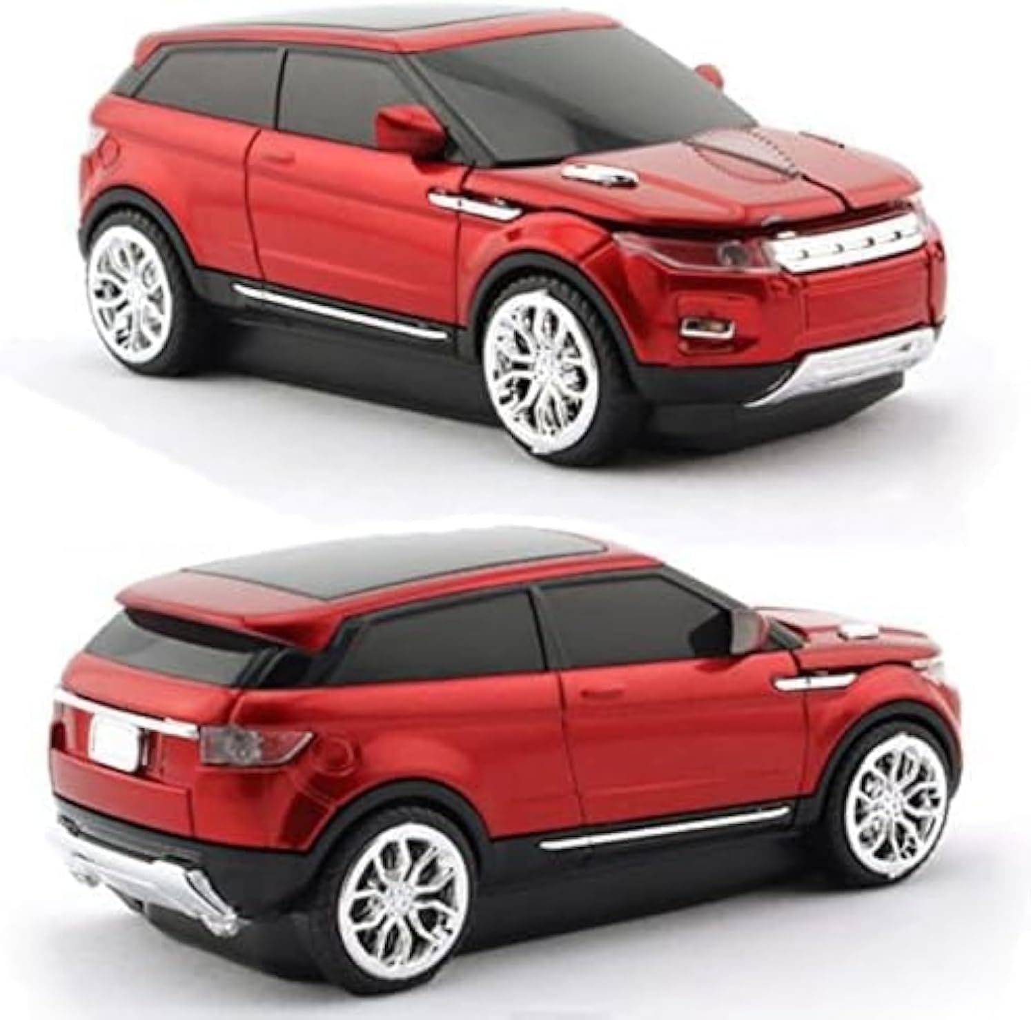 UrChoiceLtd 2.4GHz Cordless Car Mouse Truck SUV Car Shaped Model Ergonomic Design Fashion Cool Nano Usb Receiver Red Optical Mouse Computer PC Mice