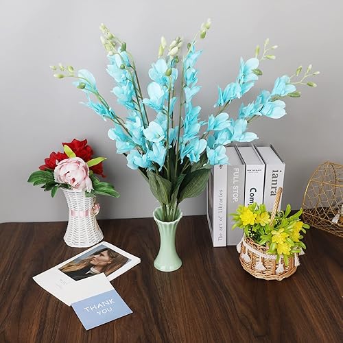 Miniatura 3 de Paquete de 10 orquídeas artificiales, orquídea bailarina, mariposa falsa para boda, hogar, oficina, fiesta, hotel, restaurante, patio o decoración