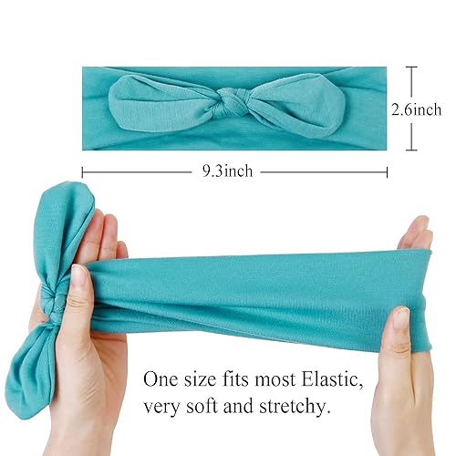 Miniatura 2 de Huachi - 12 unidades de diademas con lazo para mujer, pañuelos para la cabeza, bandas para el cabello anudadas, orejas de conejo, turbantes