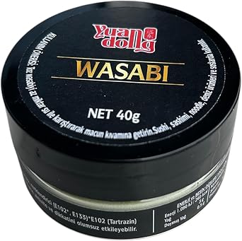 Yuandong Toz Wasabi 40 gr | Japon Usul  Ac  Wasabi Tozu | Sushi, Sashimi ve Soslar  in Yo un Aromal