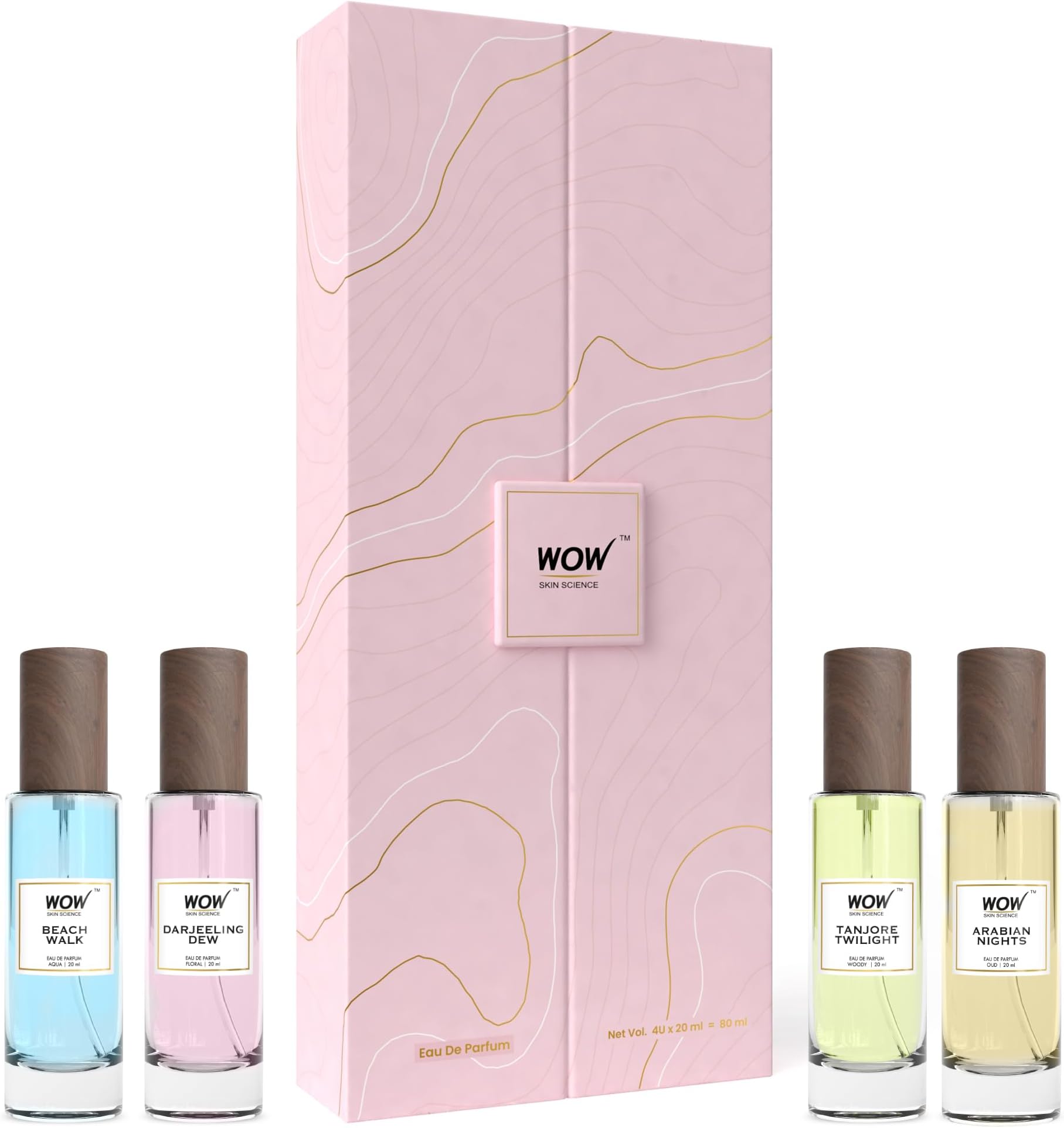 Eau De Parfum Luxury Perfume Kit 4x20 ml For Her | Premium Valentine's Gift Set for Women | All Day Fragrance | Pack of 4