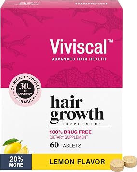 Viviscal Hair Growth Supplements for Women, 60 Tablets, 1 Month