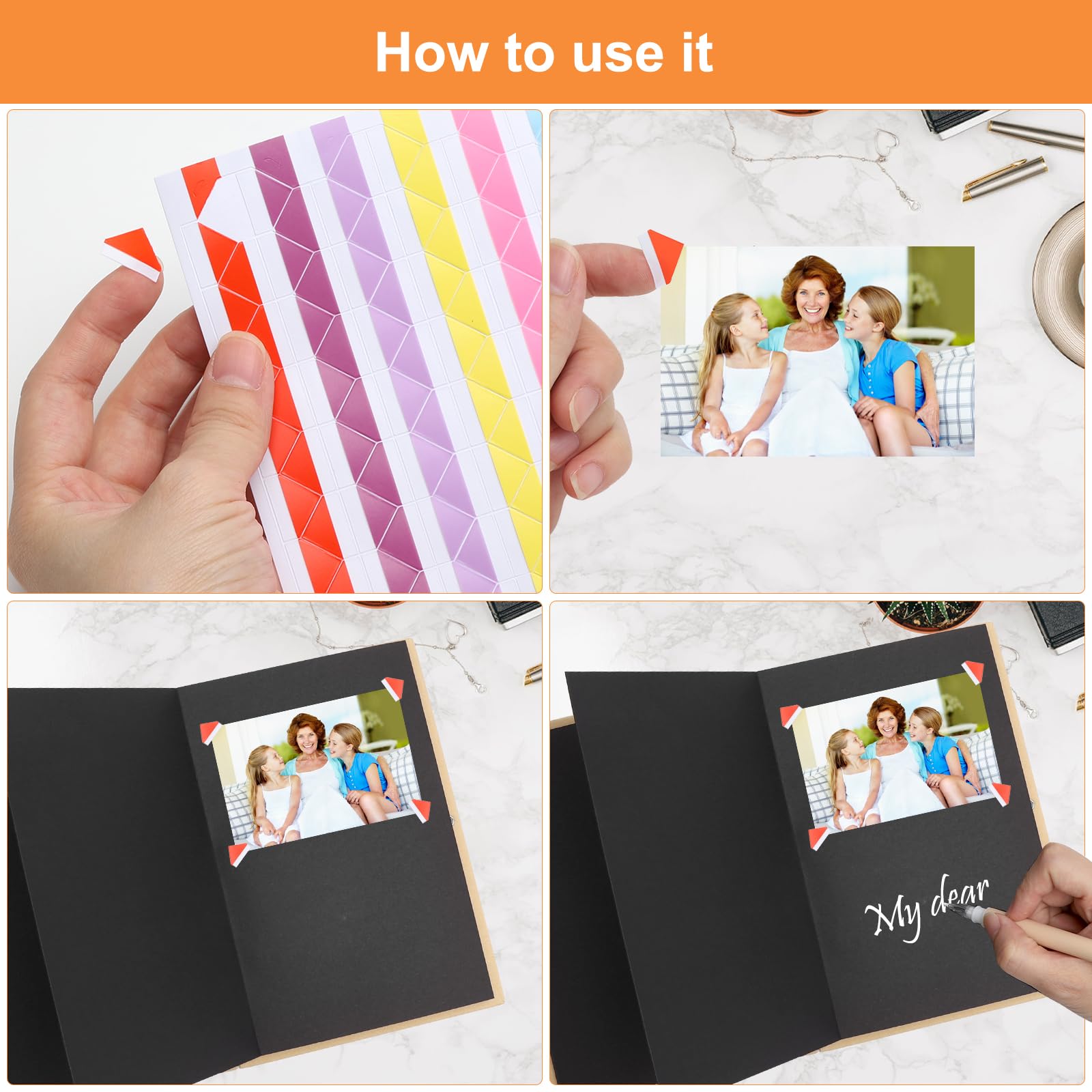 Album Nero Per Foto Fai Da Te – 34 Pagine 21×15 Cm – Sfondo Nero, Angoli E Corda Inclusi – Per Scrapbooking, Matrimoni E Lauree – Regalo Creativo Per Ricordi Speciali