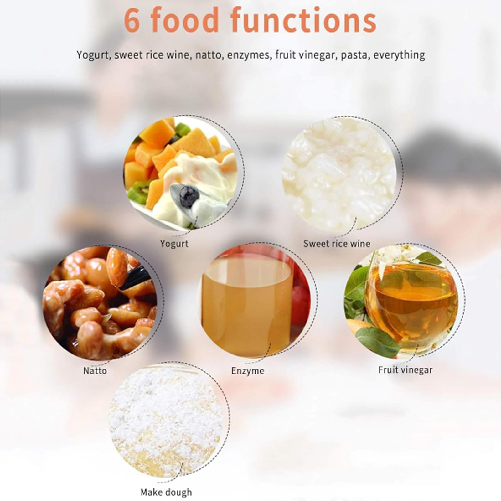 Tanque de fermentación totalmente automático de gran capacidad, máquina de yogur de frutas de 18 L, máquina de fermentación enzimática, acero inoxidable, temporizador digital
