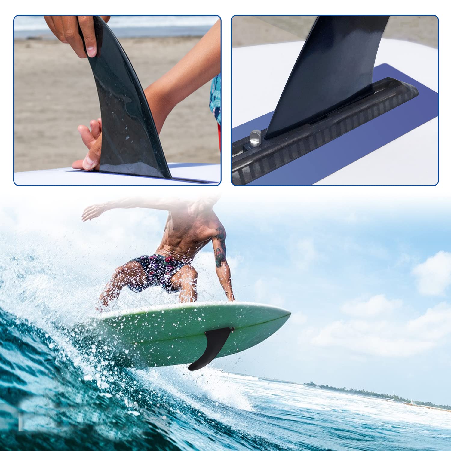 10 Pcs Tornillo de Paddle Surf, Quillas Surf, Accesorios para Sup