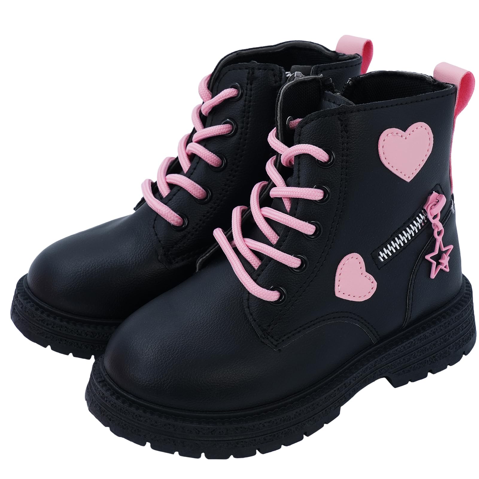 Bottines Enfant Imperméables à Lacets Et Zip - Taille EU 21 à 30 - Pour Garçons Et Filles - Hiver Et Automne