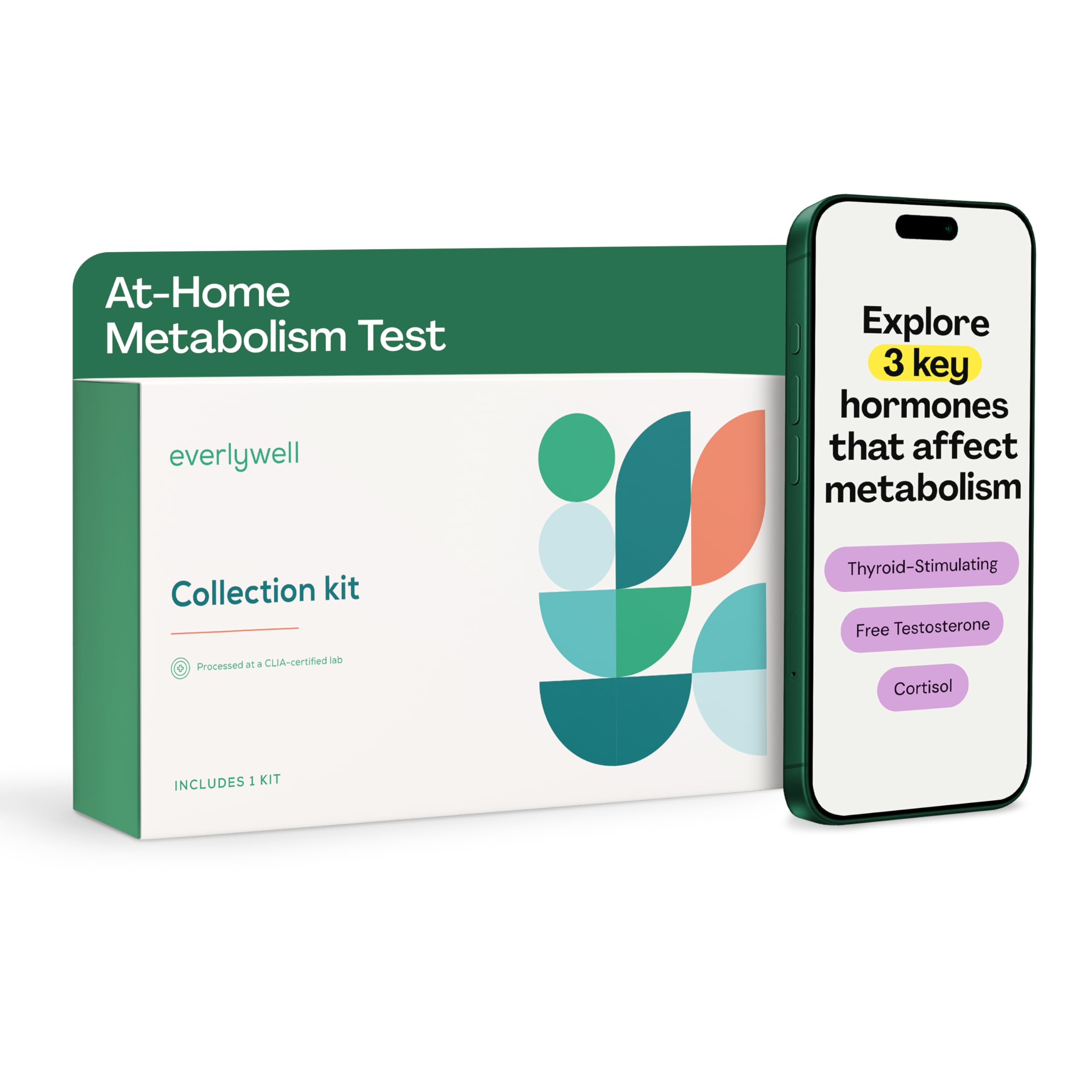 Everlywell at-Home Metabolism Test Collection Kit for Women and Men, Get Accurate Results at Home from a CLIA-Certified Lab Within Days, for Ages 18 Plus