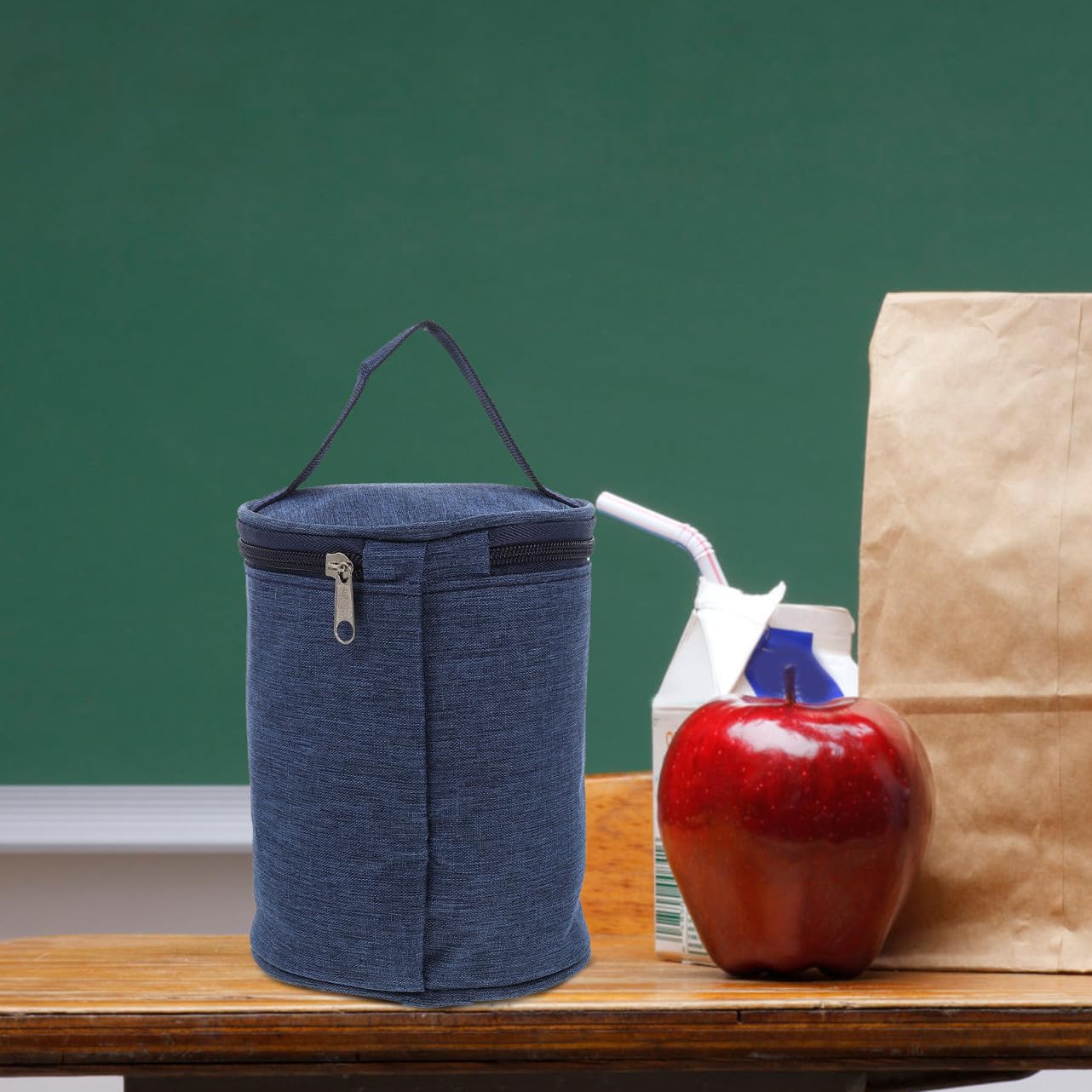 Borsa Termica per Tazza e Zuppa Isolamento Termico, Capacità Resistente, Materiale in Tela, Alluminio e Lega, per Picnic All'aperto e Pasti da Asporto
